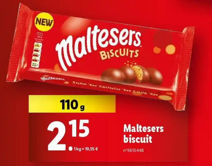 Maltesers biscuit