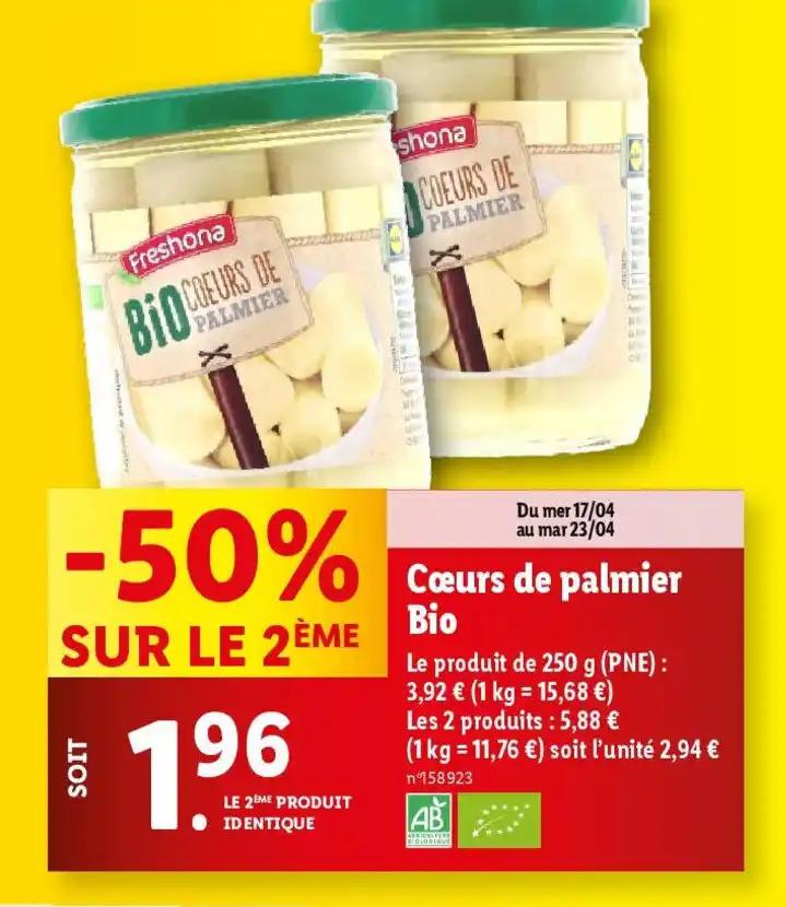 Cœurs de palmier Bio