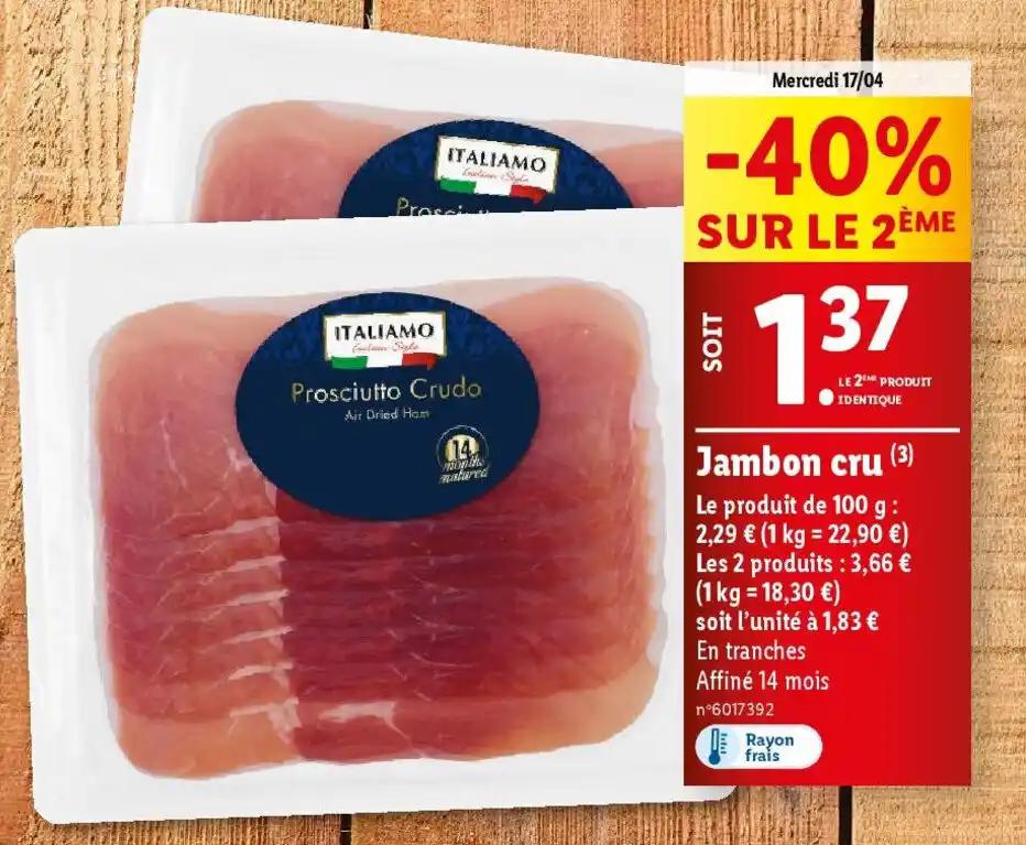 Jambon cru