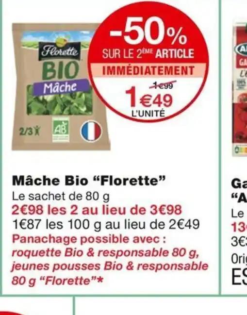 Mâche Bio "Florette