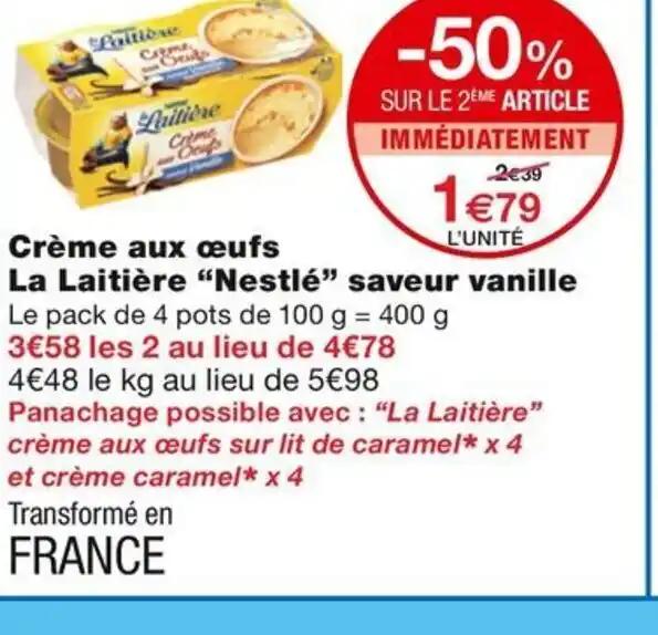 Crème aux œufs