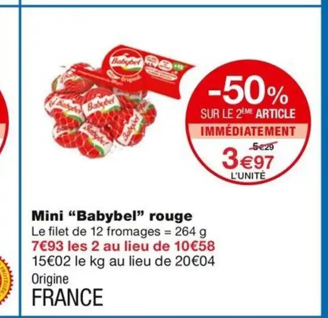 Mini "Babybel" rouge