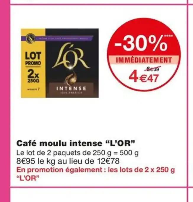 Café moulu intense "L'OR