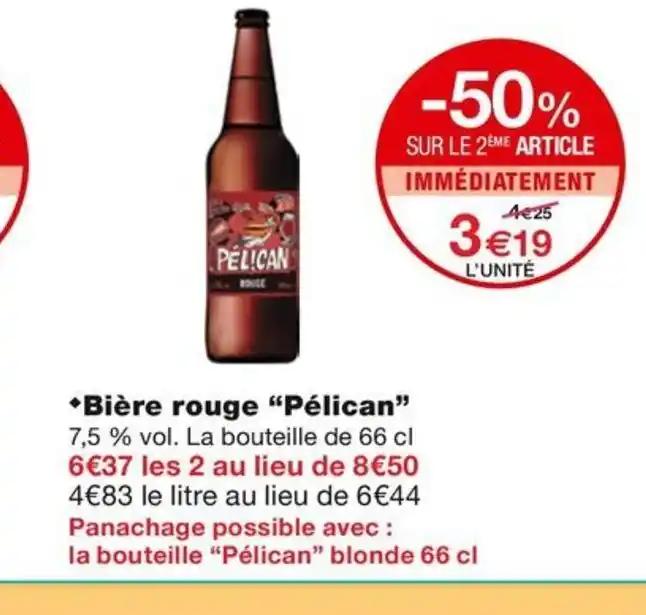 Bière rouge "Pélican