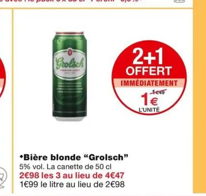 Bière blonde "Grolsch"