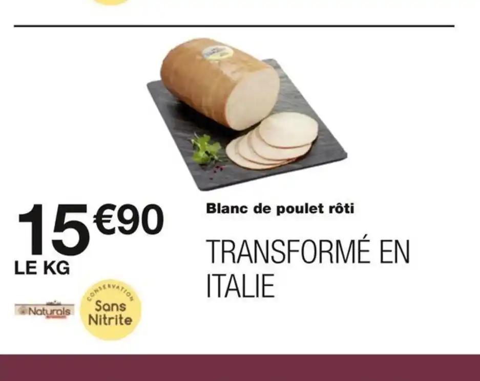 Blanc de poulet rôti