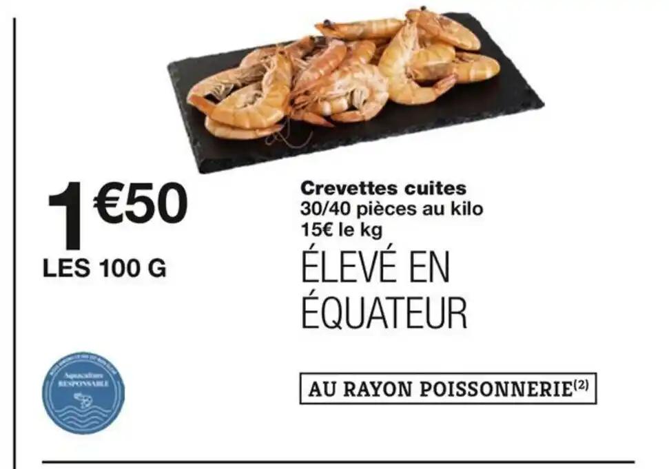 Crevettes cuites