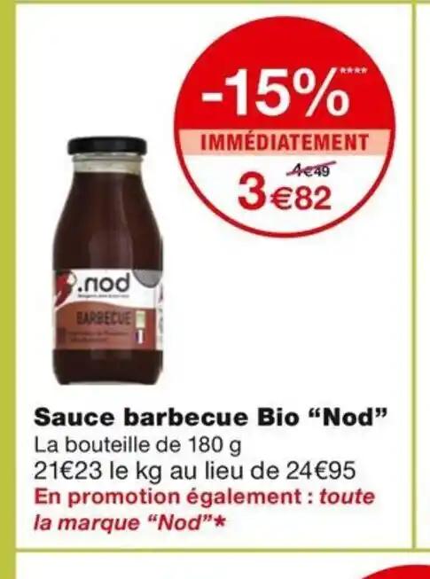 Sauce barbecue Bio "Nod