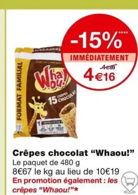 Crêpes chocolat Whaou!