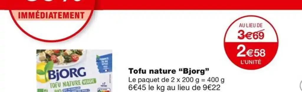 Tofu nature "Bjorg"
