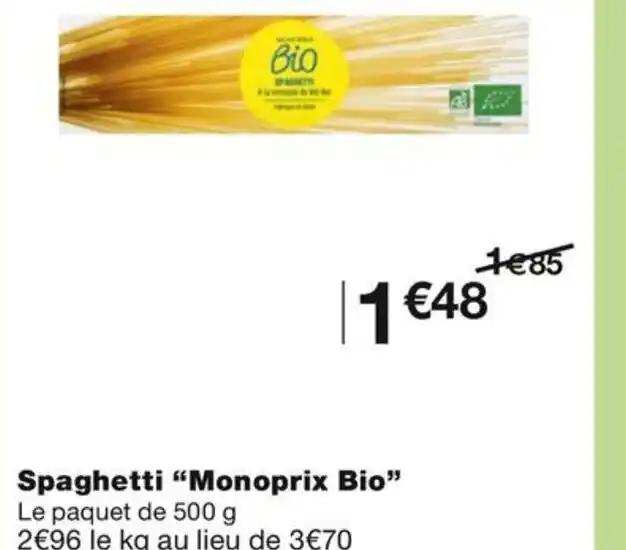 Spaghetti "Monoprix Bio