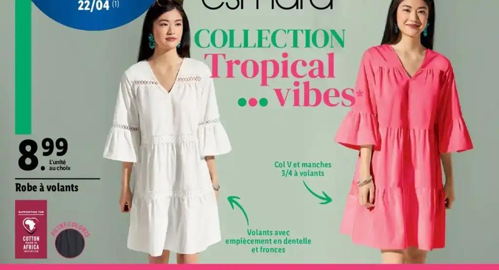 Robe à volants