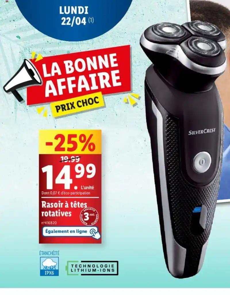 Rasoir à têtes rotatives