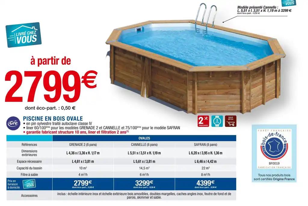 PISCINE EN BOIS RONDE