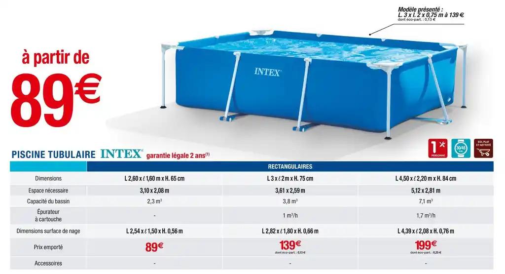 INTEX PISCINE TUBULAIRE