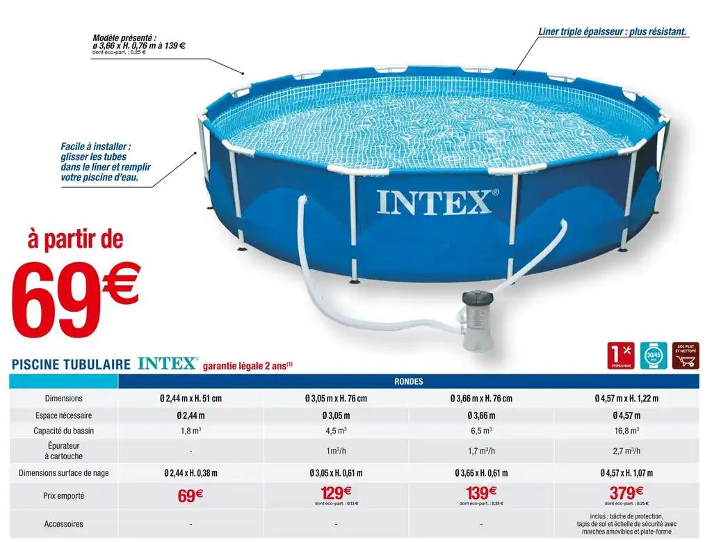 INTEX PISCINE TUBULAIRE