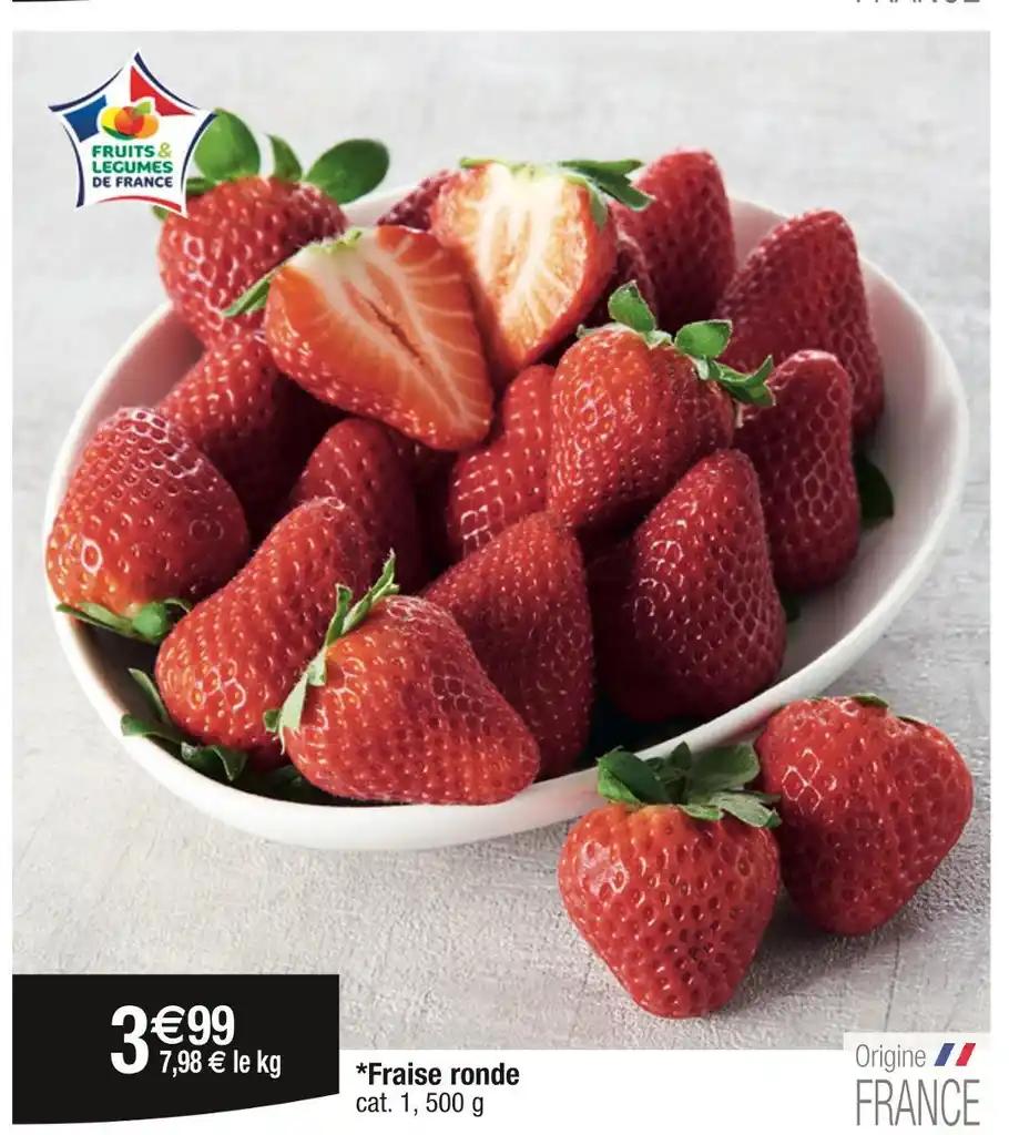 Fraise ronde