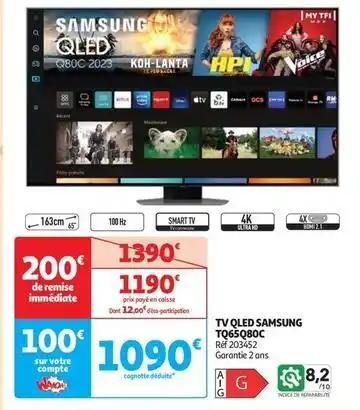 Samsung - tv qled tq65q80c