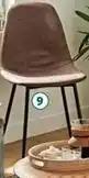 Chaise effet simili cuir