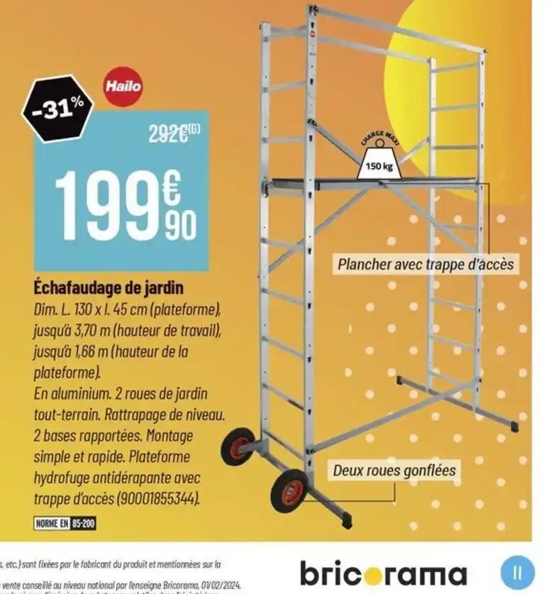 Échafaudage de jardin