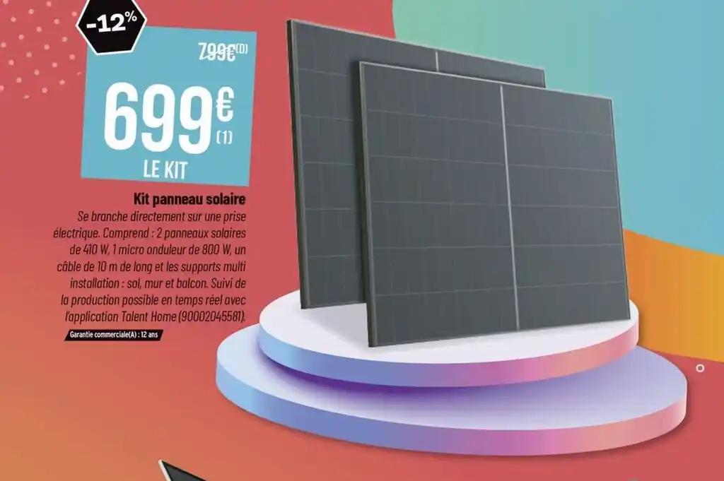 Kit panneau solaire
