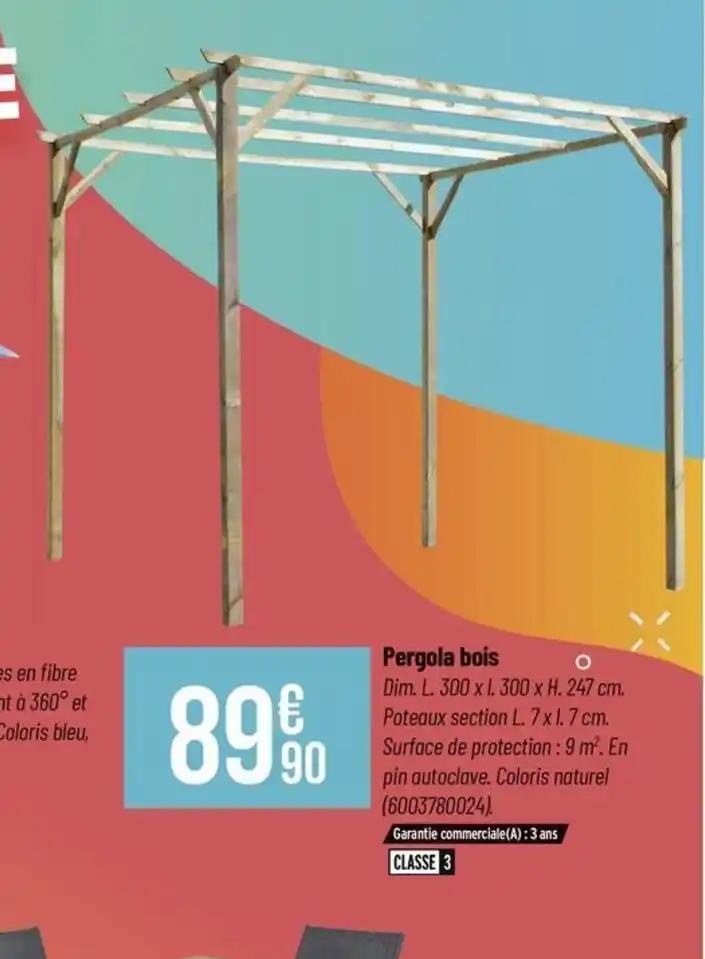 Pergola bois