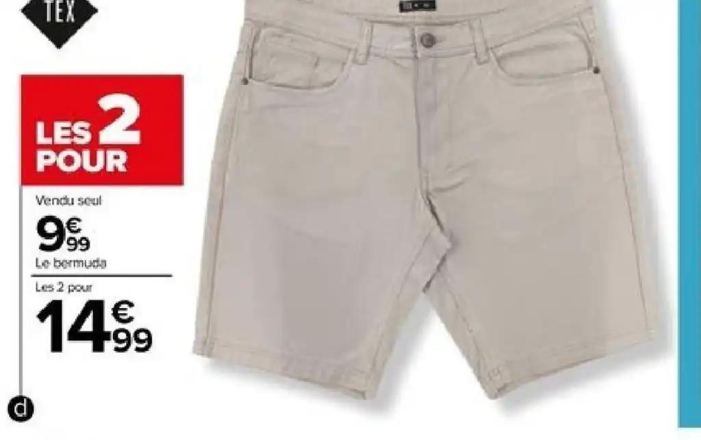 Bermuda Twill Homme