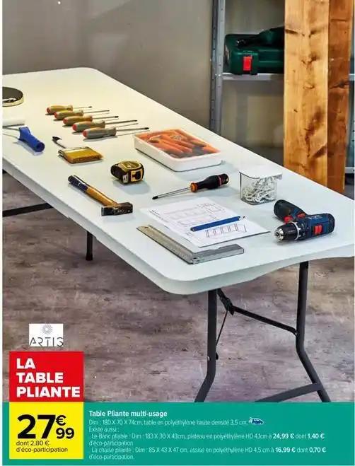 Table pliante