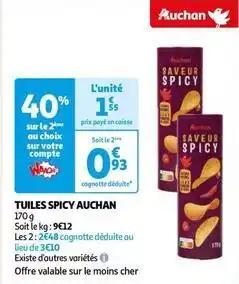 Auchan - tuiles spicy
