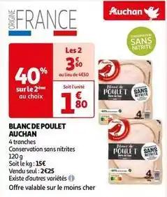 Auchan - blanc de poulet