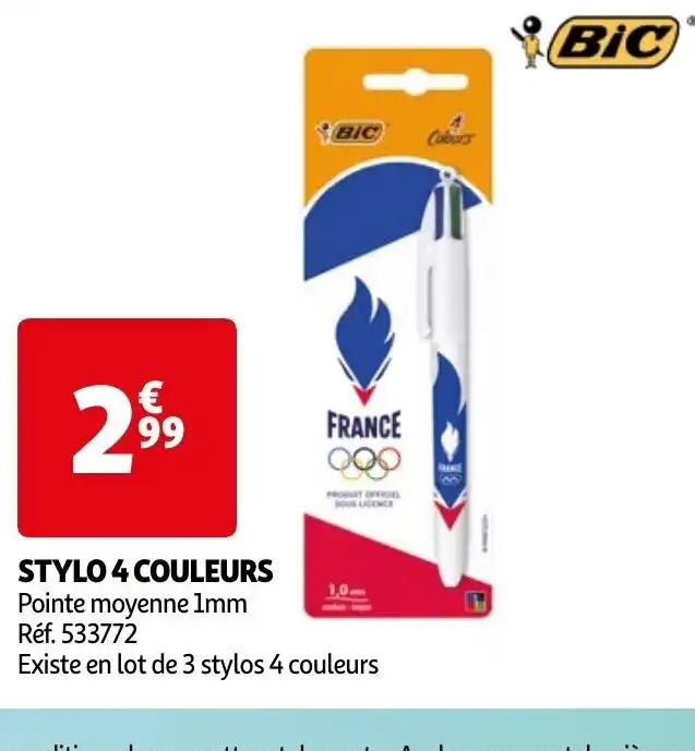 STYLO 4 COULEURS