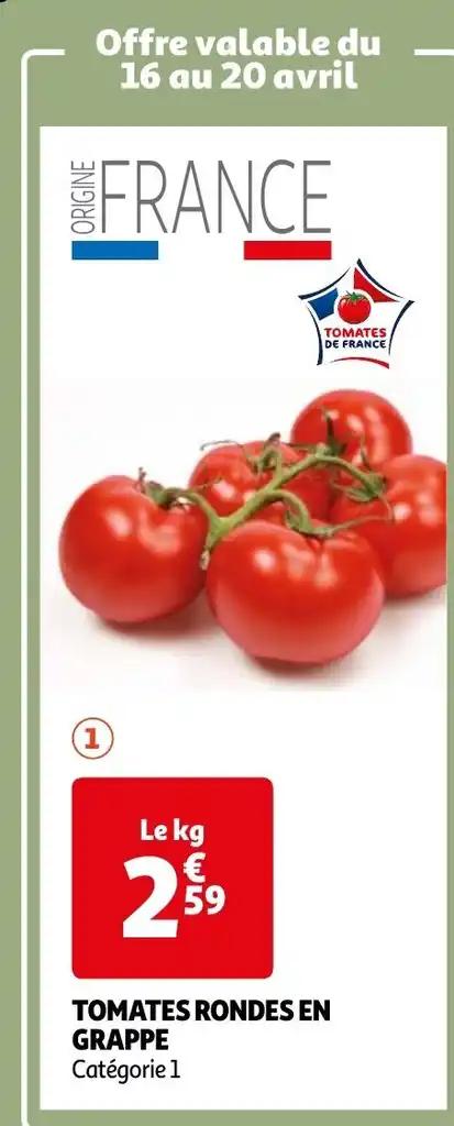 TOMATES RONDES EN GRAPPE