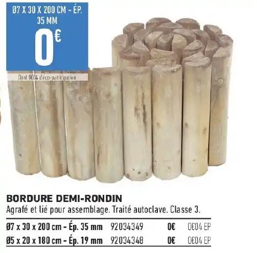 BORDURE DEMI-RONDIN