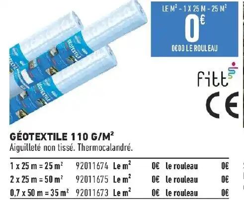 GÉOTEXTILE 110 G/M²