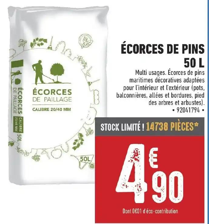 ÉCORCES DE PINS 50 L