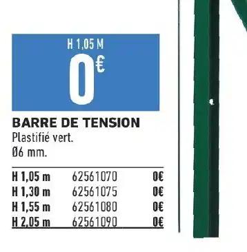 BARRE DE TENSION