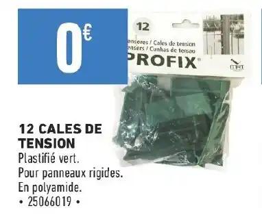 12 CALES DE TENSION