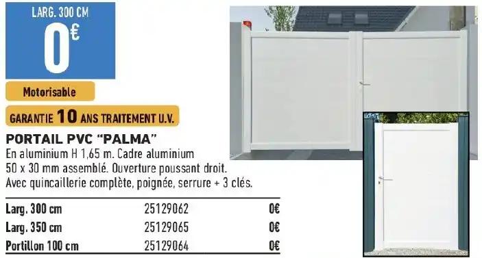 PORTAIL PVC "PALMA"