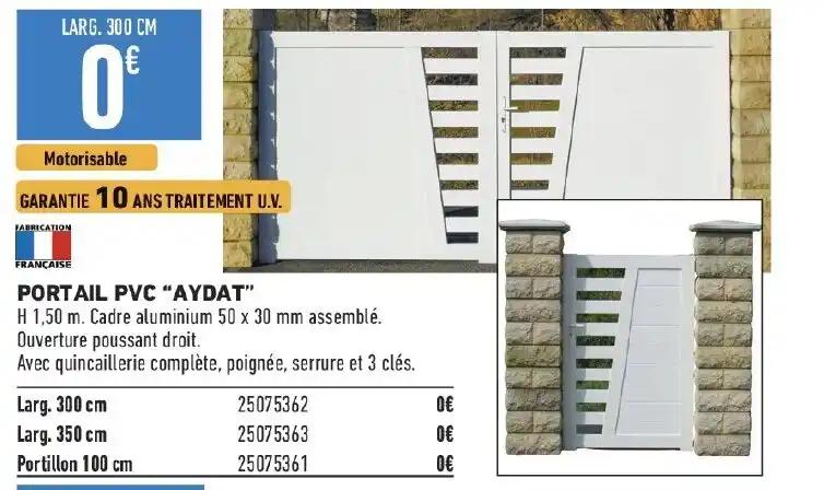 PORTAIL PVC "AYDAT"