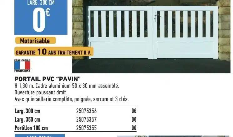 PORTAIL PVC "PAVIN"