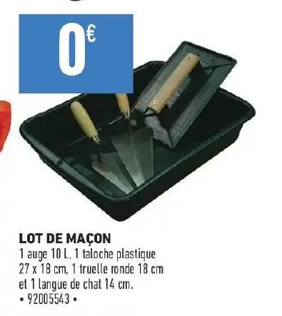 LOT DE MAÇON