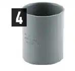 MANCHON PVC F/F