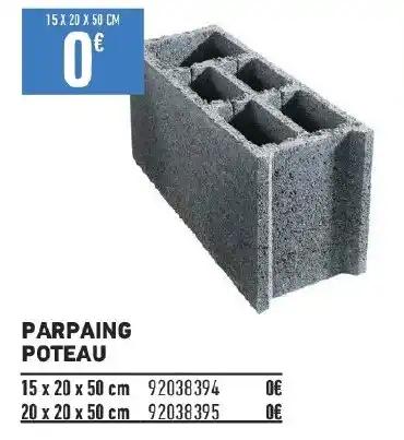 PARPAING POTEAU