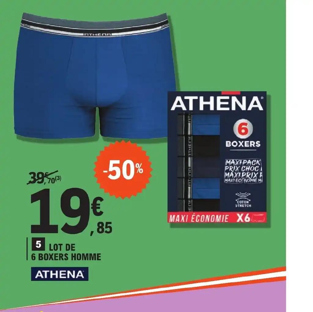 LOT DE 6 BOXERS HOMME