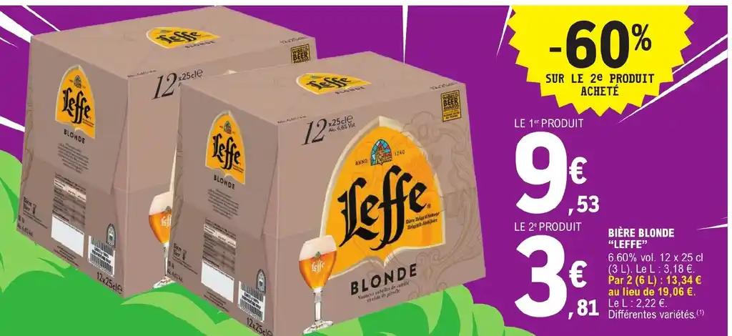 BIÈRE BLONDE "LEFFE”