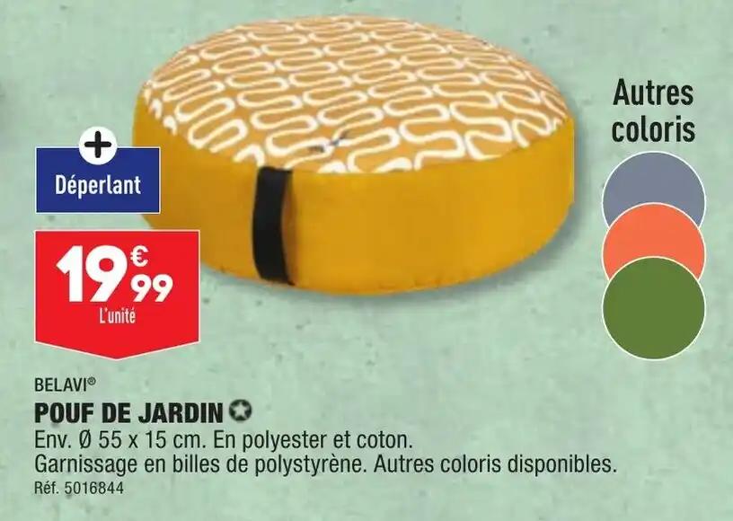BELAVIⓇ POUF DE JARDIN ✪