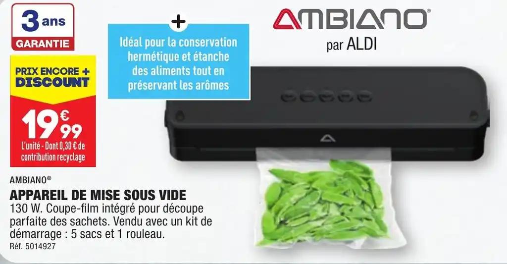 APPAREIL DE MISE SOUS VIDE