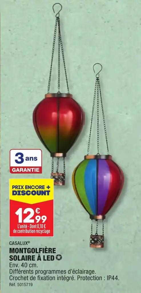 MONTGOLFIÈRE SOLAIRE À LED ✪