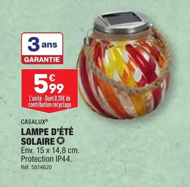 LAMPE D'ÉTÉ SOLAIRE ✪