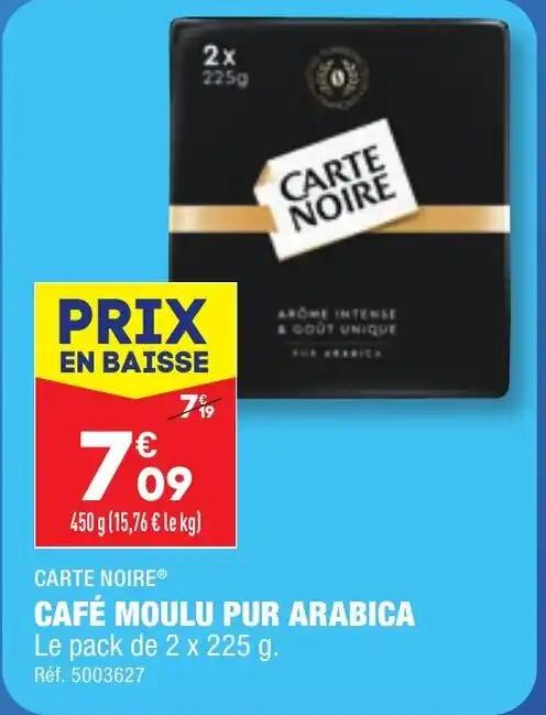 CAFÉ MOULU PUR ARABICA